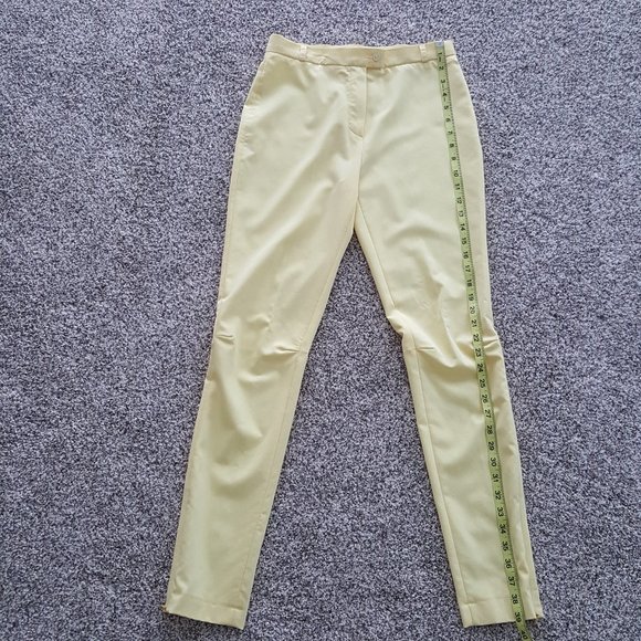 Natali Bolgar Ukrainian Designer High Waisted Skinny Suit Pants XS Zippers - Picture 3 of 11